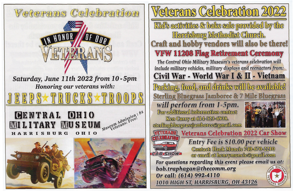 Veteran’s Celebration at the Central Ohio Military Museum Visit Grove
